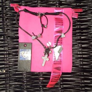 Rodrigo OTAZU Swarovski Crystal cross necklace